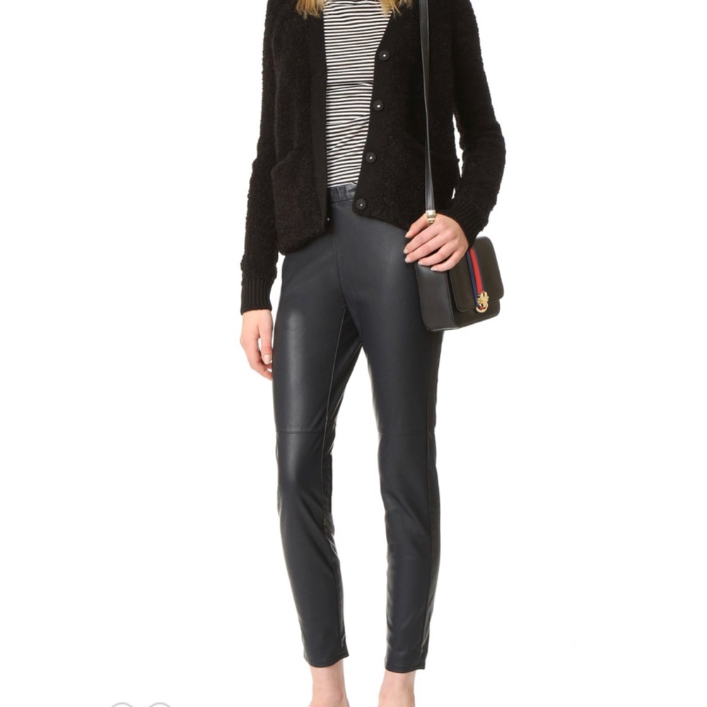 NWT cupcakes and cashmere Faux Leather Leggings